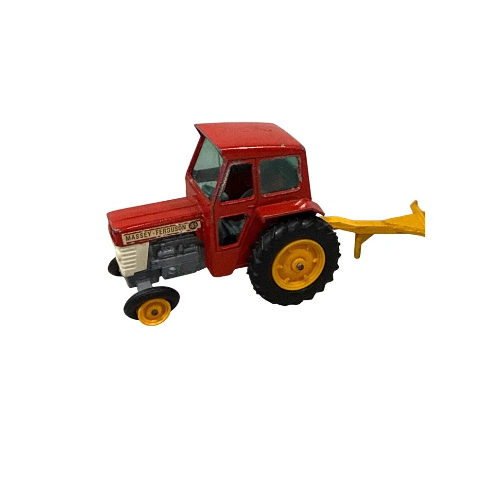 Vintage Matchbox King Size K-3 Massey Ferguson 165 Tractor & Farm Trailer Lesney
